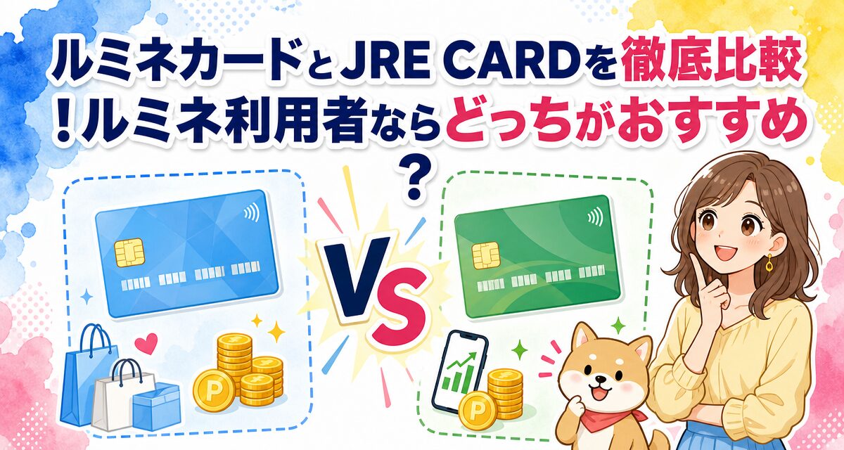ルミネカードとJRE CARDを徹底比較!ルミネ利用者ならどっちがおすすめ?