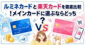 ルミネカードと楽天カードを徹底比較!メインカードに選ぶならどっち?