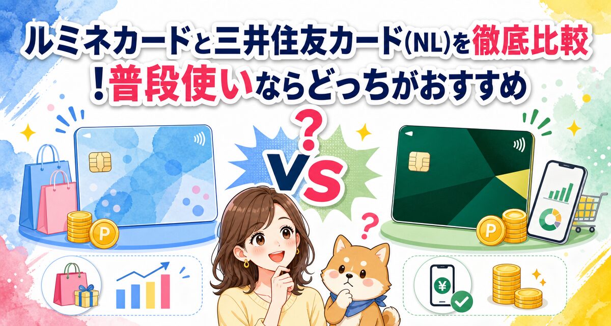 ルミネカードと三井住友カード(NL)を徹底比較!普段使いならどっちがおすすめ?