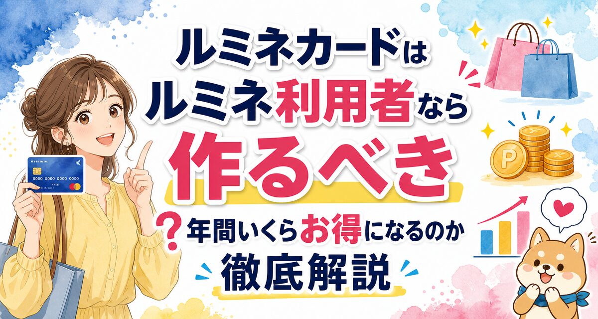 ルミネカードはルミネ利用者なら作るべき?年間いくらお得になるのか徹底解説