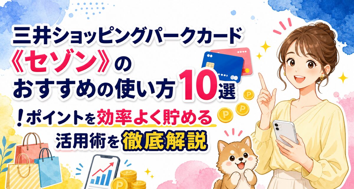 三井ショッピングパークカード《セゾン》のおすすめの使い方10選!ポイントを効率よく貯める活用術を徹底解説