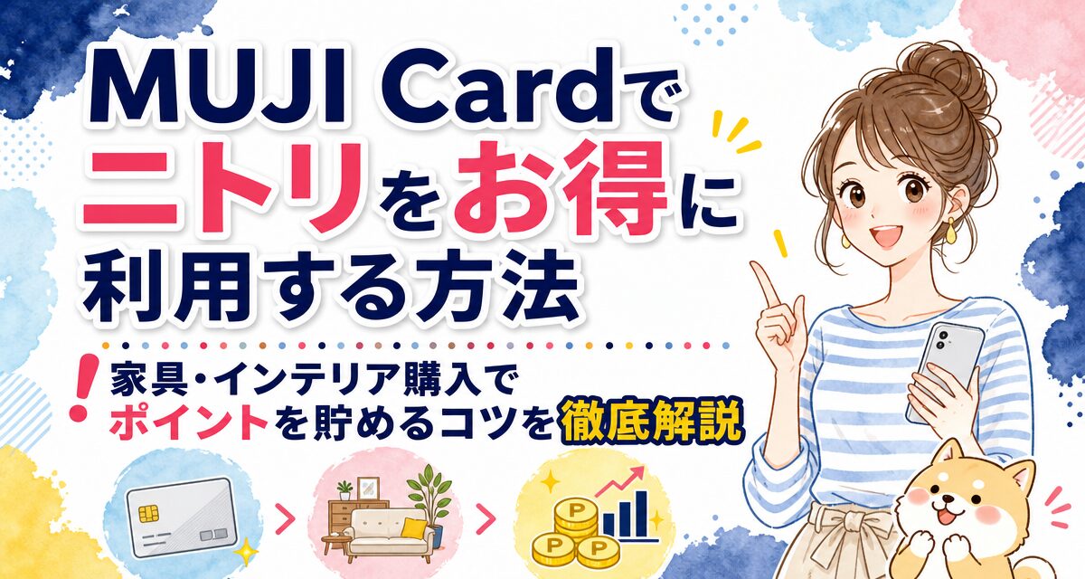 MUJI Cardでニトリをお得に利用する方法!家具・インテリア購入でポイントを貯めるコツを徹底解説