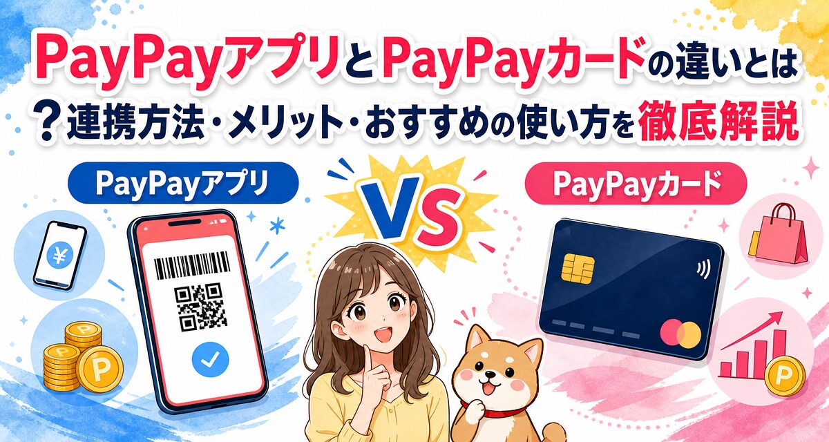 PayPayアプリとPayPayカードの違いとは?連携方法・メリット・おすすめの使い方を徹底解説