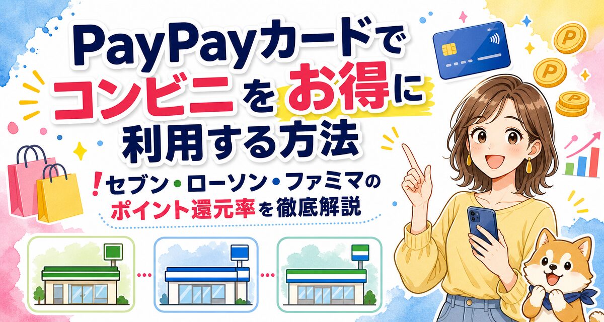 PayPayカードでコンビニをお得に利用する方法!セブン・ローソン・ファミマのポイント還元率を徹底解説