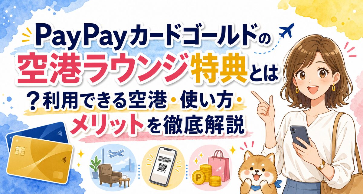 PayPayカードゴールドの空港ラウンジ特典とは?利用できる空港・使い方・メリットを徹底解説
