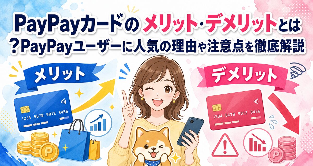PayPayカードのメリット・デメリットとは?PayPayユーザーに人気の理由や注意点を徹底解説