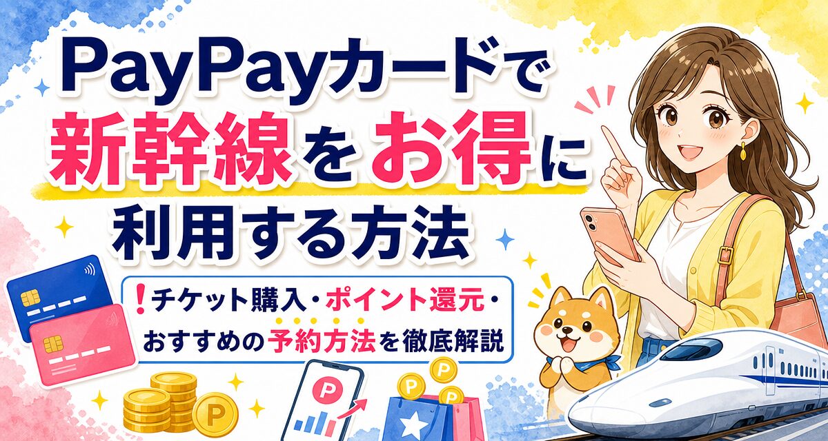 PayPayカードで新幹線をお得に利用する方法!チケット購入・ポイント還元・おすすめの予約方法を徹底解説
