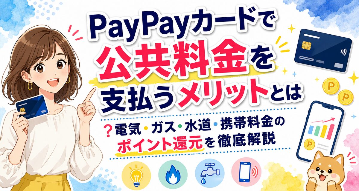 PayPayカードで公共料金を支払うメリットとは?電気・ガス・水道・携帯料金のポイント還元を徹底解説
