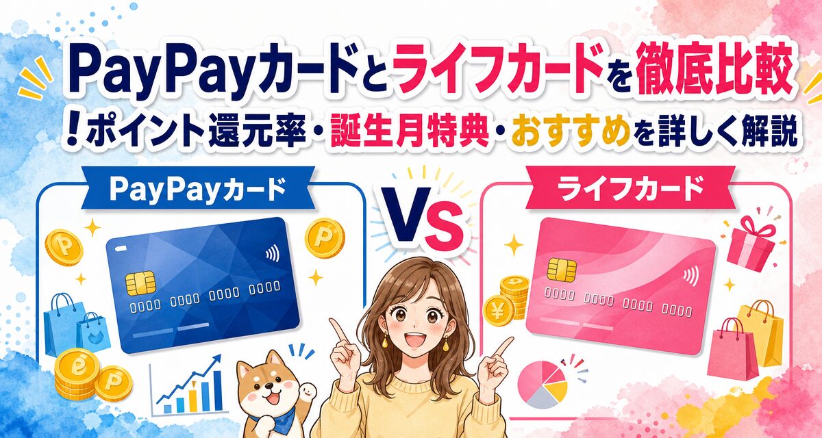 PayPayカードとライフカードを徹底比較!ポイント還元率・誕生月特典・おすすめを詳しく解説