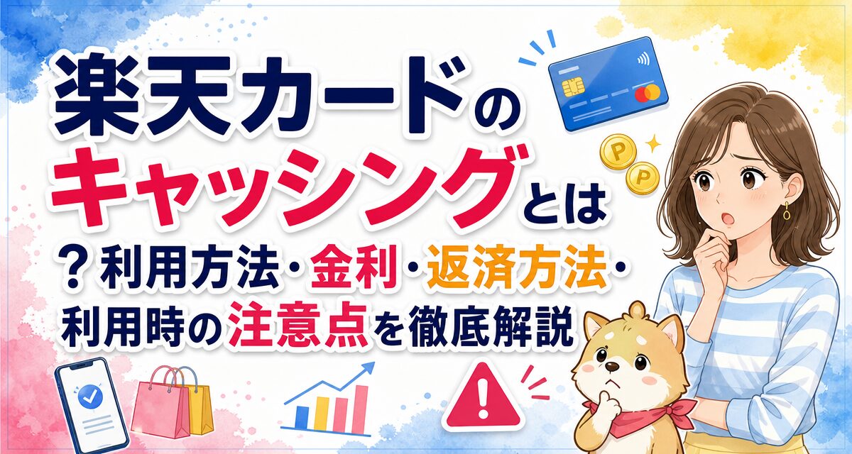 楽天カードのキャッシングとは?利用方法・金利・返済方法・利用時の注意点を徹底解説