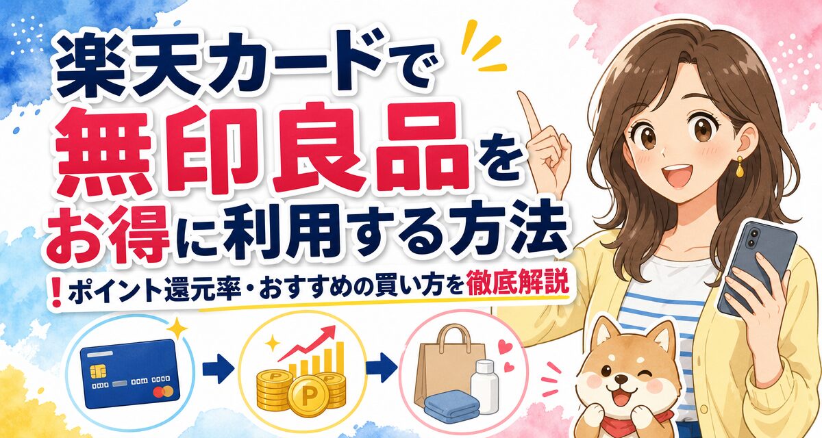 楽天カードで無印良品をお得に利用する方法!ポイント還元率・おすすめの買い方を徹底解説