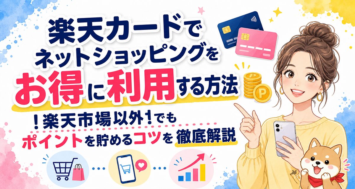 楽天カードでネットショッピングをお得に利用する方法!楽天市場以外でもポイントを貯めるコツを徹底解説