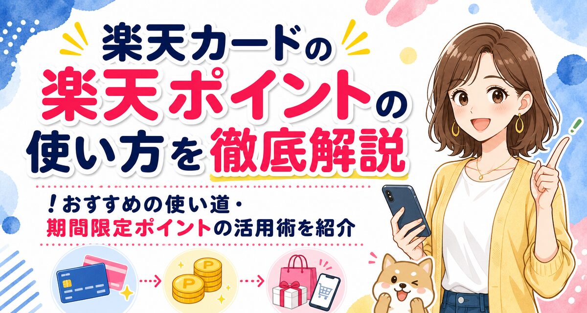 楽天カードの楽天ポイントの使い方を徹底解説!おすすめの使い道・期間限定ポイントの活用術を紹介