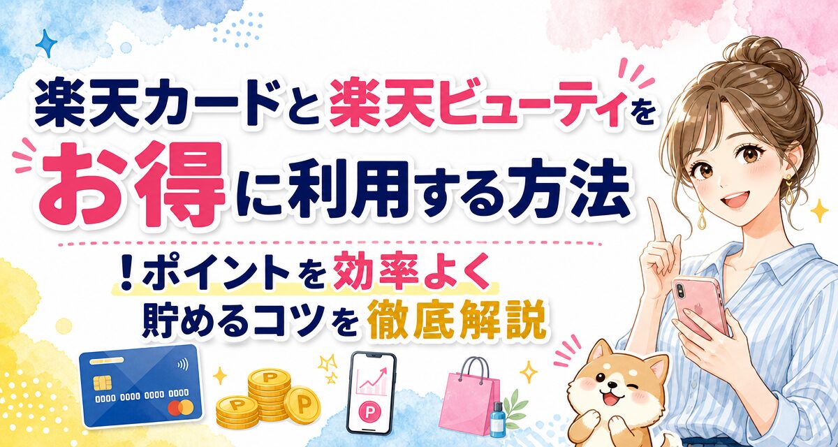 楽天カードと楽天ビューティをお得に利用する方法!ポイントを効率よく貯めるコツを徹底解説
