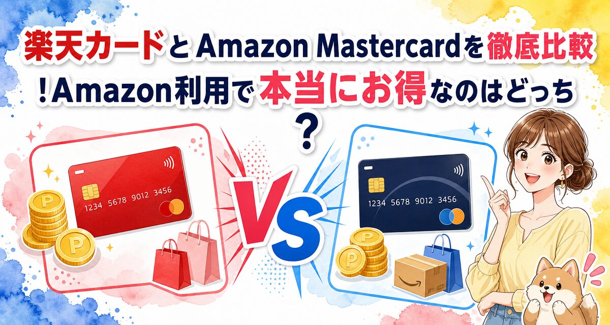 楽天カードとAmazon Mastercardを徹底比較!Amazon利用で本当にお得なのはどっち?