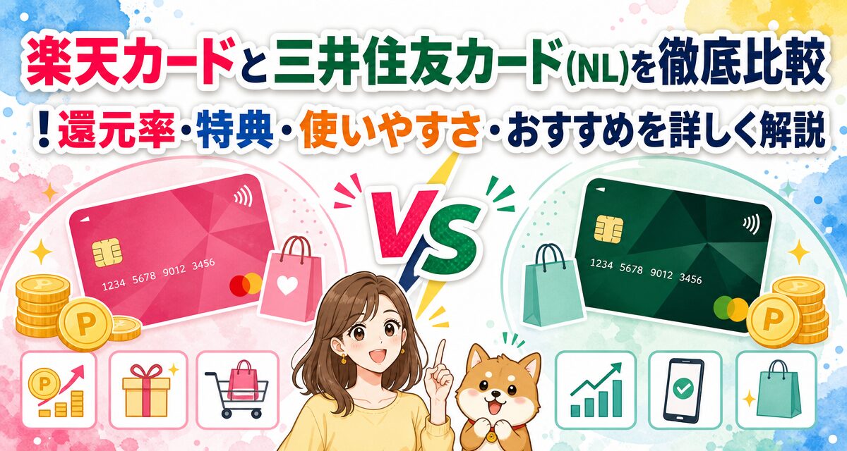 楽天カードと三井住友カード(NL)を徹底比較!還元率・特典・使いやすさ・おすすめを詳しく解説