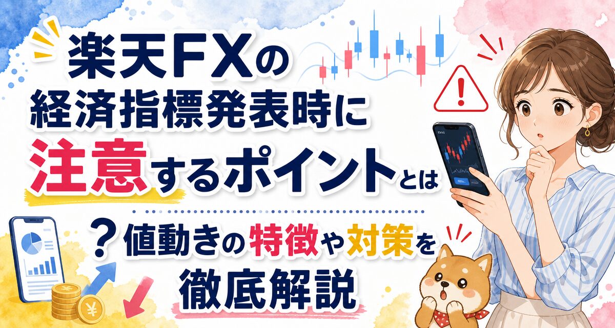楽天FXの経済指標発表時に注意するポイントとは?値動きの特徴や対策を徹底解説