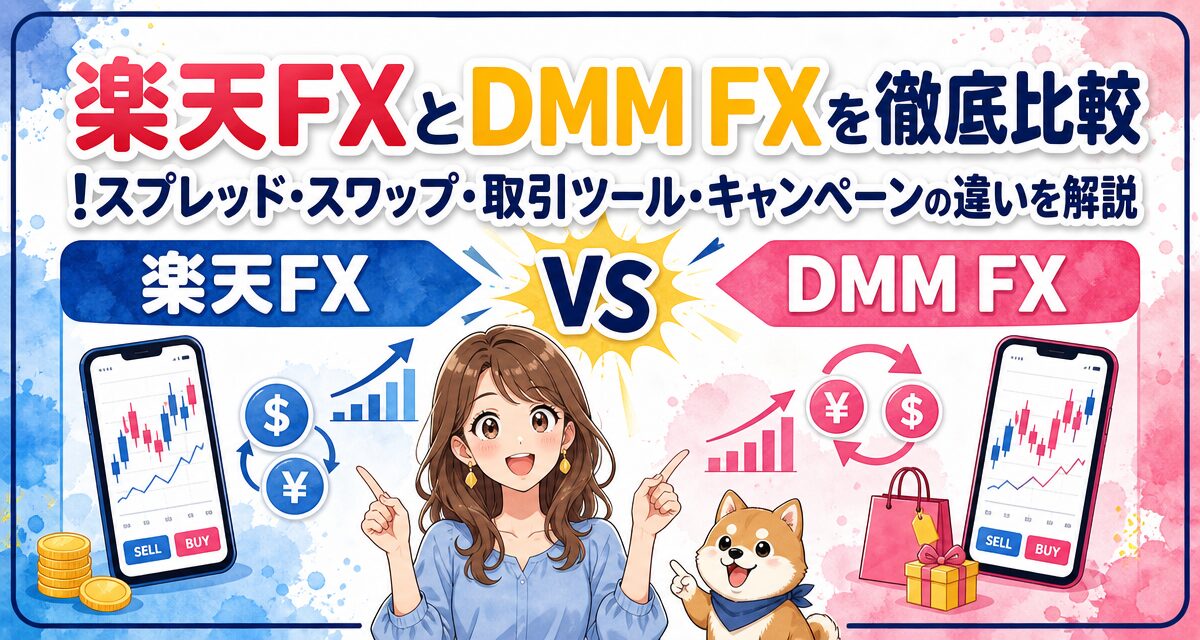 楽天FXとDMM FXを徹底比較!スプレッド・スワップ・取引ツール・キャンペーンの違いを解説