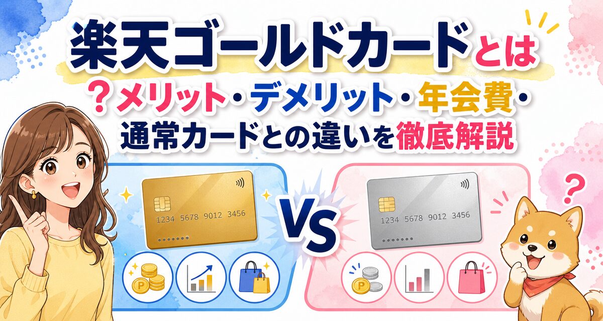 楽天ゴールドカードとは?メリット・デメリット・年会費・通常カードとの違いを徹底解説