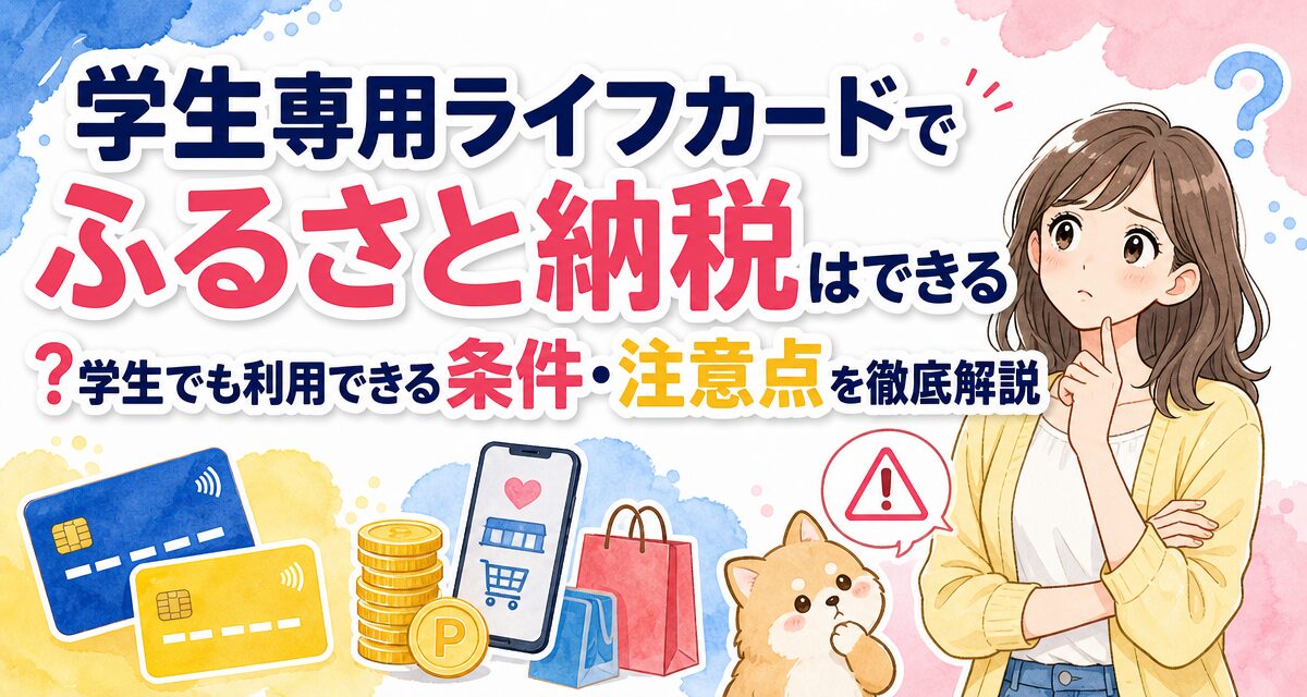 学生専用ライフカードでふるさと納税はできる?学生でも利用できる条件・注意点を徹底解説