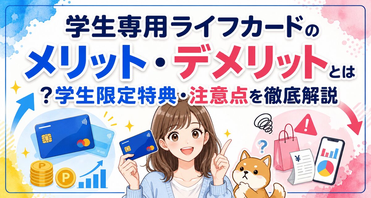 学生専用ライフカードのメリット・デメリットとは?学生限定特典・注意点を徹底解説