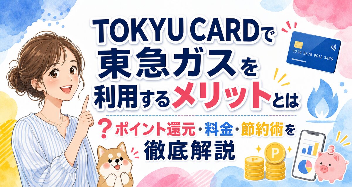 TOKYU CARDで東急ガスを利用するメリットとは?ポイント還元・料金・節約術を徹底解説