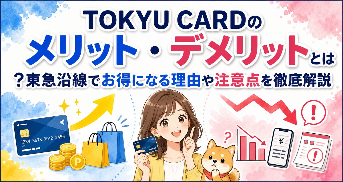 TOKYU CARDのメリット・デメリットとは?東急沿線でお得になる理由や注意点を徹底解説
