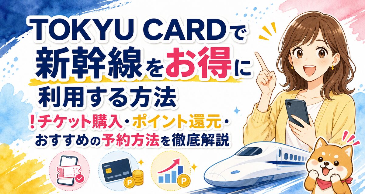 TOKYU CARDで新幹線をお得に利用する方法!チケット購入・ポイント還元・おすすめの予約方法を徹底解説