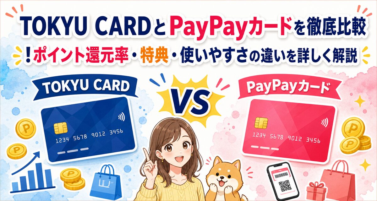 TOKYU CARDとPayPayカードを徹底比較!ポイント還元率・特典・使いやすさの違いを詳しく解説