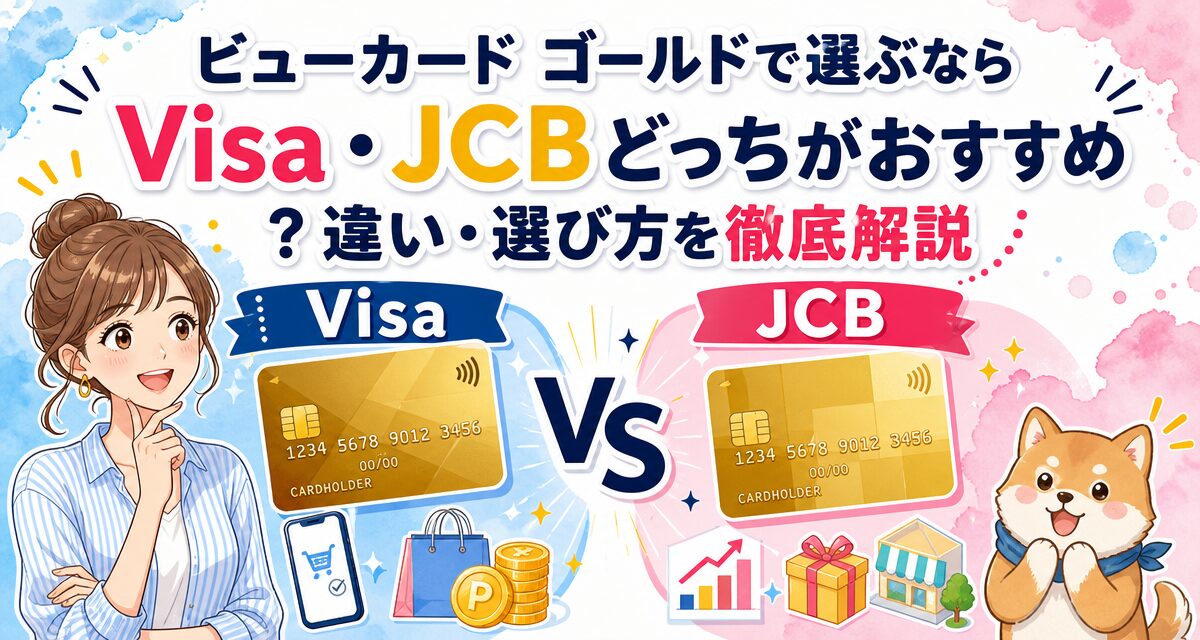 ビューカード ゴールドで選ぶならVisa・JCBどっちがおすすめ?違い・選び方を徹底解説