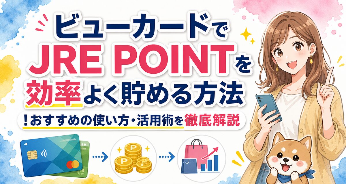 ビューカードでJRE POINTを効率よく貯める方法!おすすめの使い方・活用術を徹底解説
